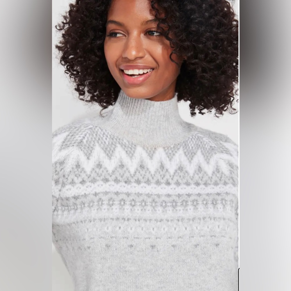 Vineyard Vines Fair Isle Mock Neck Sweater